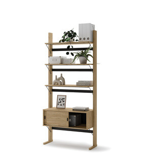 WYPRZEDAŻ Regał na książki do pokoju młodzieżowego 88cm dąb olejowany OLLIE