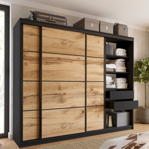 WYPRZEDAŻ Szafa przesuwna 250 cm dąb wotan LOFT