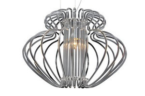Biała lampa wisząca sufitowa do salonu IMPERIA 1-płomienna 52 cm