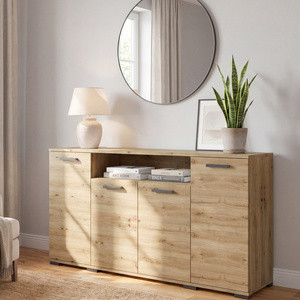 Komoda 160 cm do salonu czterodrzwiowa FIORA dąb artisan