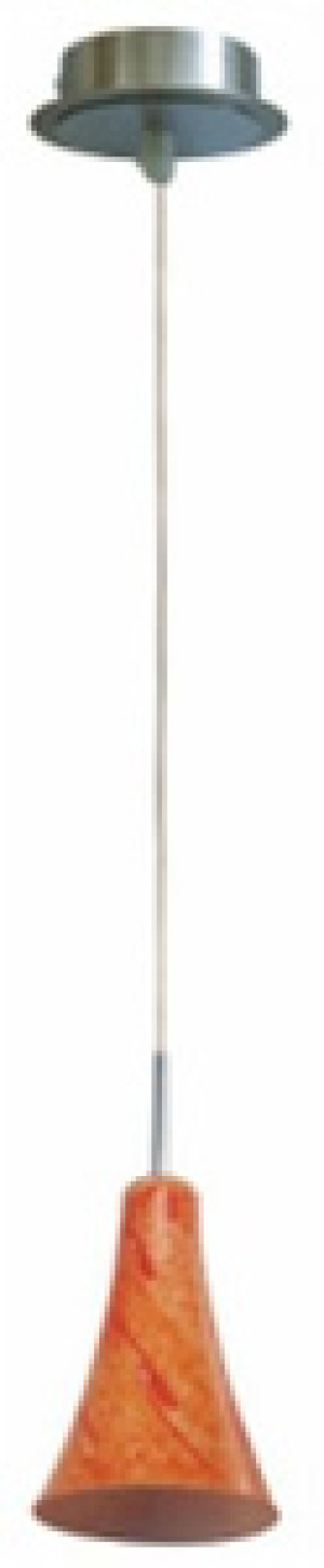 Lampa wisząca z regulacją wysokości do salonu RUFI 1 punkt chrom satyna nikiel