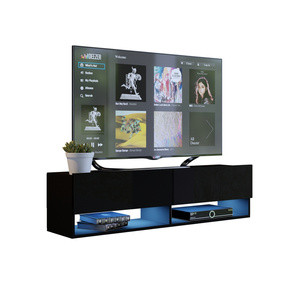 Szafka pod telewizor czarny połysk 140 cm QUAD