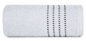 Ręcznik kąpielowy 50x90 cm srebrny FIONE frotte bawełniany