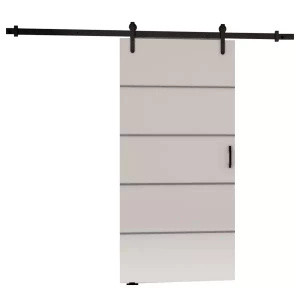 Nowoczesne drzwi przesuwne 70 cm do garderoby SEFAL białe