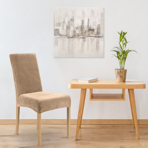 Pokrowiec na krzesło 35x30x55 cm ciemnobeżowy wodoodporny LUNEO