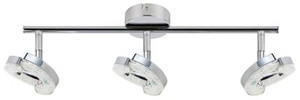 Srebrna lampa sufitowa 3-punktowa nad lustro Vintage MORRIS IP20