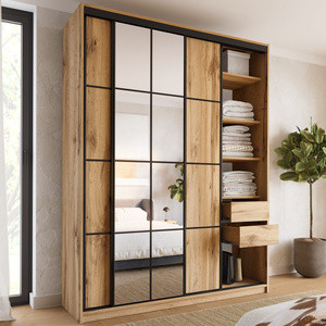 Szafa przesuwna z lustrem 180 cm do sypialni EDGE MAX