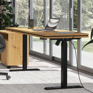 Biurko regulowane elektrycznie MULL 138x67 cm metalowe nogi
