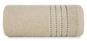 Ręcznik kąpielowy 50x90 cm FIONE beżowy bawełniany frotte
