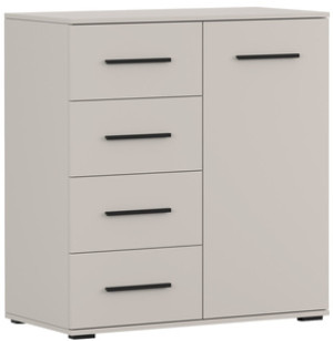 Komoda kaszmirowa z szufladami i drzwiami 90 cm FABLE