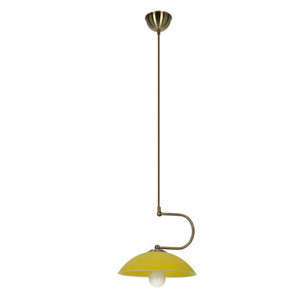Brązowa lampa wisząca regulowana vintage do salonu LIDO E27
