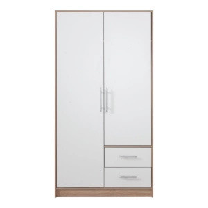 Dwudrzwiowa nowoczesna szafa z szufladami 100 cm SEVAS