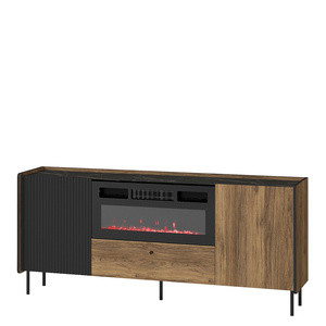 Dwudrzwiowa komoda z kominkiem 180 cm PINNACLE