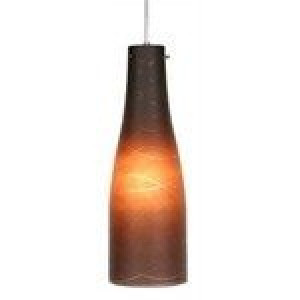 Brązowa lampa wisząca butelka z regulacją wysokości do salonu