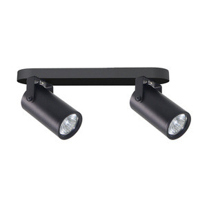 Czarna lampa sufitowa listwa 2-punktowa do salonu GARY