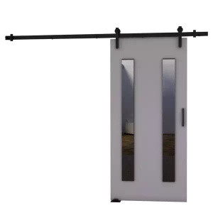 Drzwi przesuwne do garderoby 90 cm AREZO szary