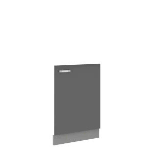 Front do zmywarki z zakrytym panelem sterującym 60 cm Szary połysk SILVER