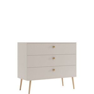Komoda 100 cm do sypialni z szufladami BONE kaszmir