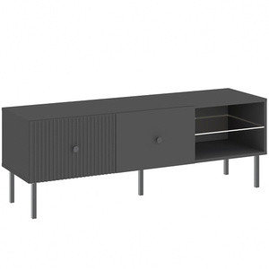 Szafka pod telewizor 135 cm do salonu VALTEO czarna