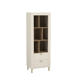 Nowoczesny regał z szufladami do salonu 60 cm MISTY cashmere