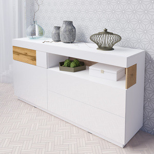 Komoda do salonu 169 cm KOBE biały połysk