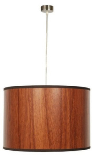 Dębowa lampa wisząca sufitowa z regulacją wysokości TIMBER 30 cm E27
