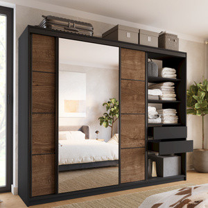 WYPRZEDAŻ Szafa z lustrem 250 cm dąb lefkas LOFT