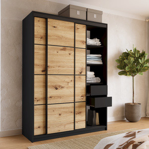 Szafa przesuwna 150 cm dąb artisan LOFT
