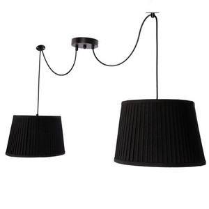Czarna lampa wisząca sufitowa industrialna do salonu GILLO metal