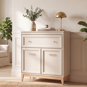 Komoda dwudrzwiowa z szufladą 92 cm do salonu WESTO kaszmir