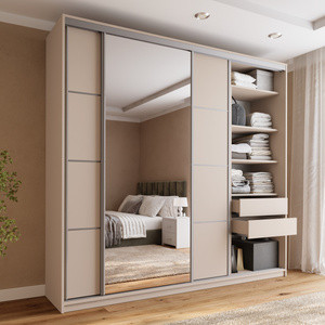 Szafa przesuwna z lustrem do sypialni TOP MAX 250 cm