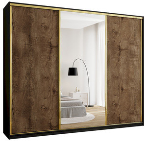 WYPRZEDAŻ Szafa przesuwna z lustrem 280 cm GOLD NEW MAX