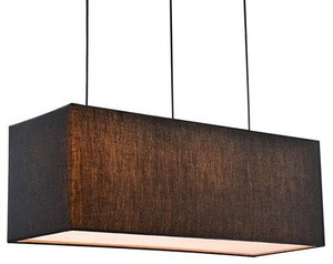 Czarna lampa wisząca sufitowa 5xE27 do salonu BOHO regulowana