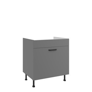 Szafka pod zlewozmywak 80 cm z szufladą na kosze NEPO antracyt