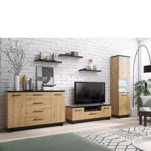 Meble do salonu dąb artisan ISMENA 2