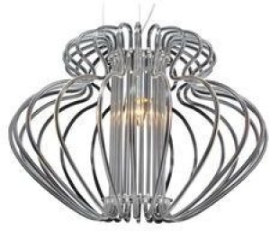 Biała lampa sufitowa metalowa do salonu IMPERIA E27 45 cm