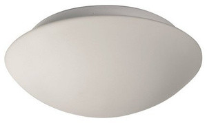 Biały plafon szklany do łazienki 17,5 cm NINA E27 60W