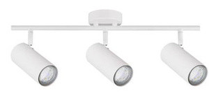 Biała lampa sufitowa spot 3-punktowa do salonu COLLY metal