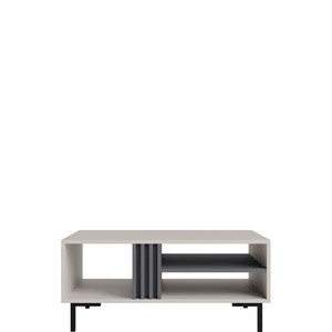 Nowoczesny stolik kawowy 70 cm z lamelami do salonu AGRA