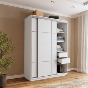Biała szafa przesuwna 150 cm TOP