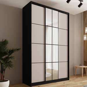 Wysoka szafa przesuwna do sypialni z lustrem 150 cm EDGE MAX