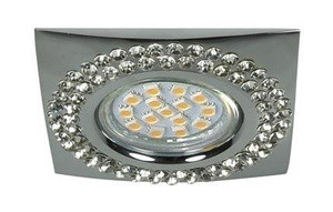 Lampa sufitowa stropowa punktowa do salonu SOC-04 kwadratowa 1-punktowa