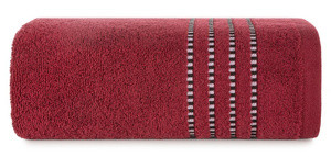 Ręcznik kąpielowy 50x90 cm czerwony FIONE bawełniany frotte