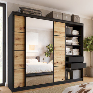 WYPRZEDAŻ Szafa z lustrem 250 cm dąb artisan LOFT