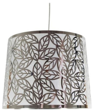 Chromowana lampa wisząca regulowana do salonu Andromeda 1 punkt świetlny