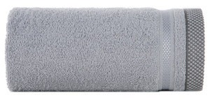 Ręcznik 30x50 cm ABBEL srebrny bawełniany frotte miękki i chłonny