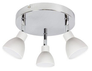 Biały plafon sufitowy LED 3x5W z ciepłym światłem ROY metal