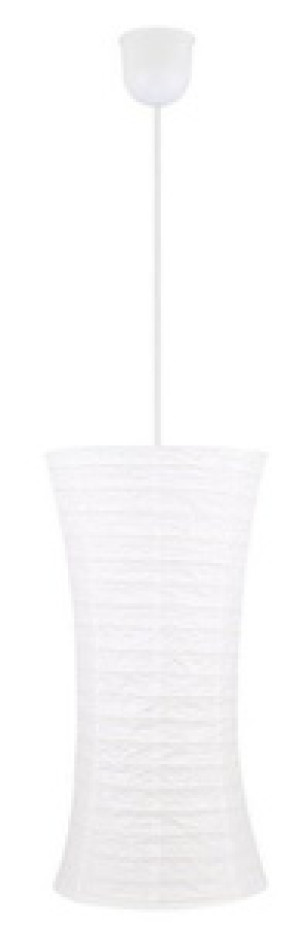 Biała lampa wisząca regulowana do salonu Tai 1 punkt światła