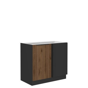 Dolna szafka kuchenna narożna 90 cm MARGARET orzech okapi