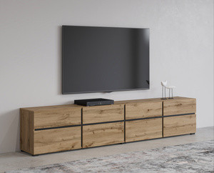 Szafka RTV do salonu pod telewizor 225 cm z szufladami CROSS